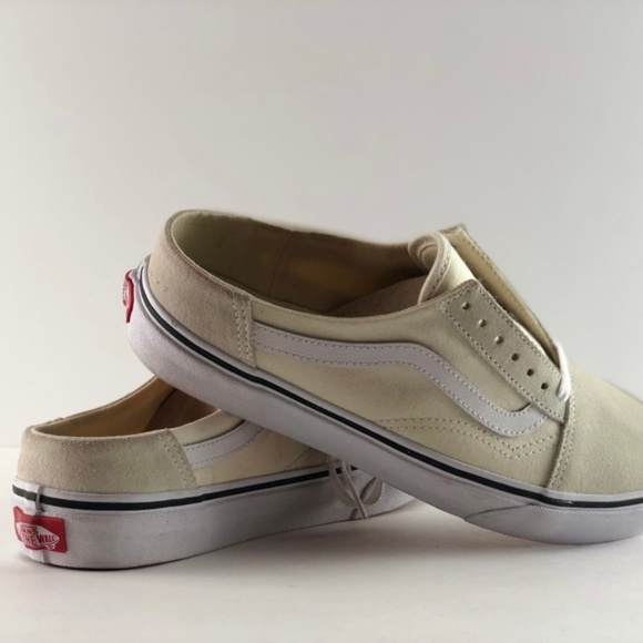 vans old skool mule white
